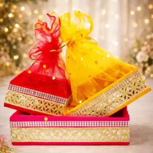 Fancy Gift Tray with Net Cover